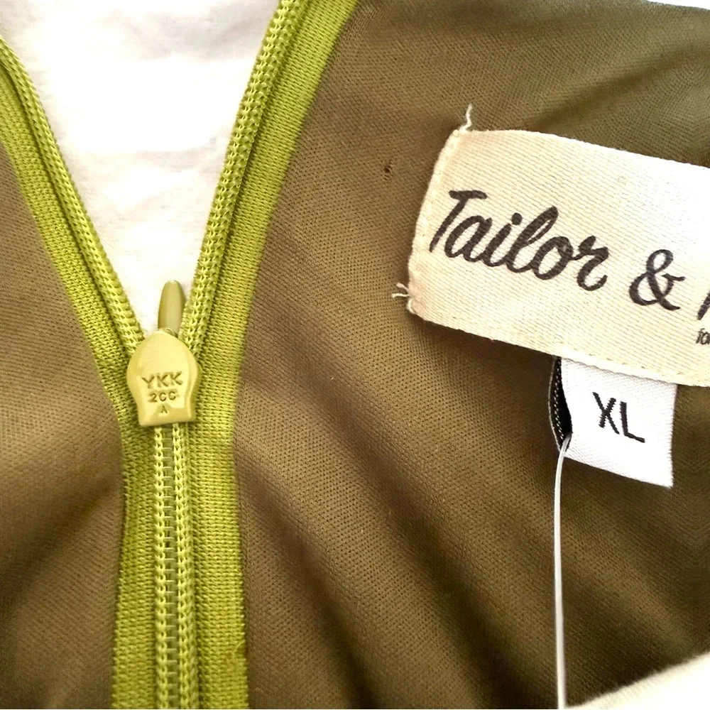 Tailor & Twirl NWT Velvet Dress Green Mod Retro 60s Revival Quirky Sz XL - Picture 7 of 12